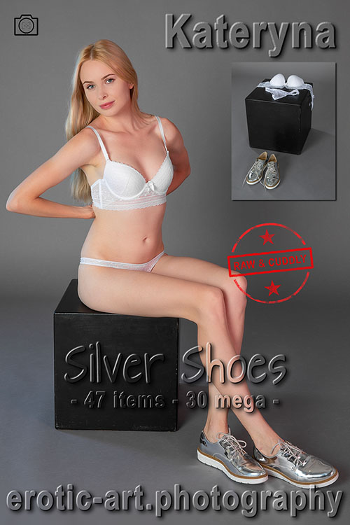 Silver Shoes. Actor: Kateryna. Artist: Jay Gee. Production: Erotic Art Photography, EAP. Kateryna in Redlight, blond, sneakers, naked, love, nude-art, sexy nudes, erotic, art, art-nu, on erotic-art.photography