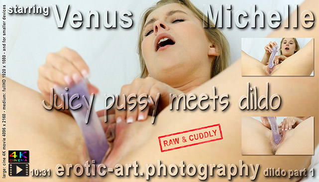 Venus Michelle in Juicy Pussy, playing with her dildo, a cine 4K movie by Jay Gee and Erotic Art Photography Venus Michelle, Juicy Pussy, playing with her dildo, 4k movie, love, erotic video, adult model, moaning, blond, scandinavian love, sexy nudes, erotic, art, nude-art, on erotic-art.photography