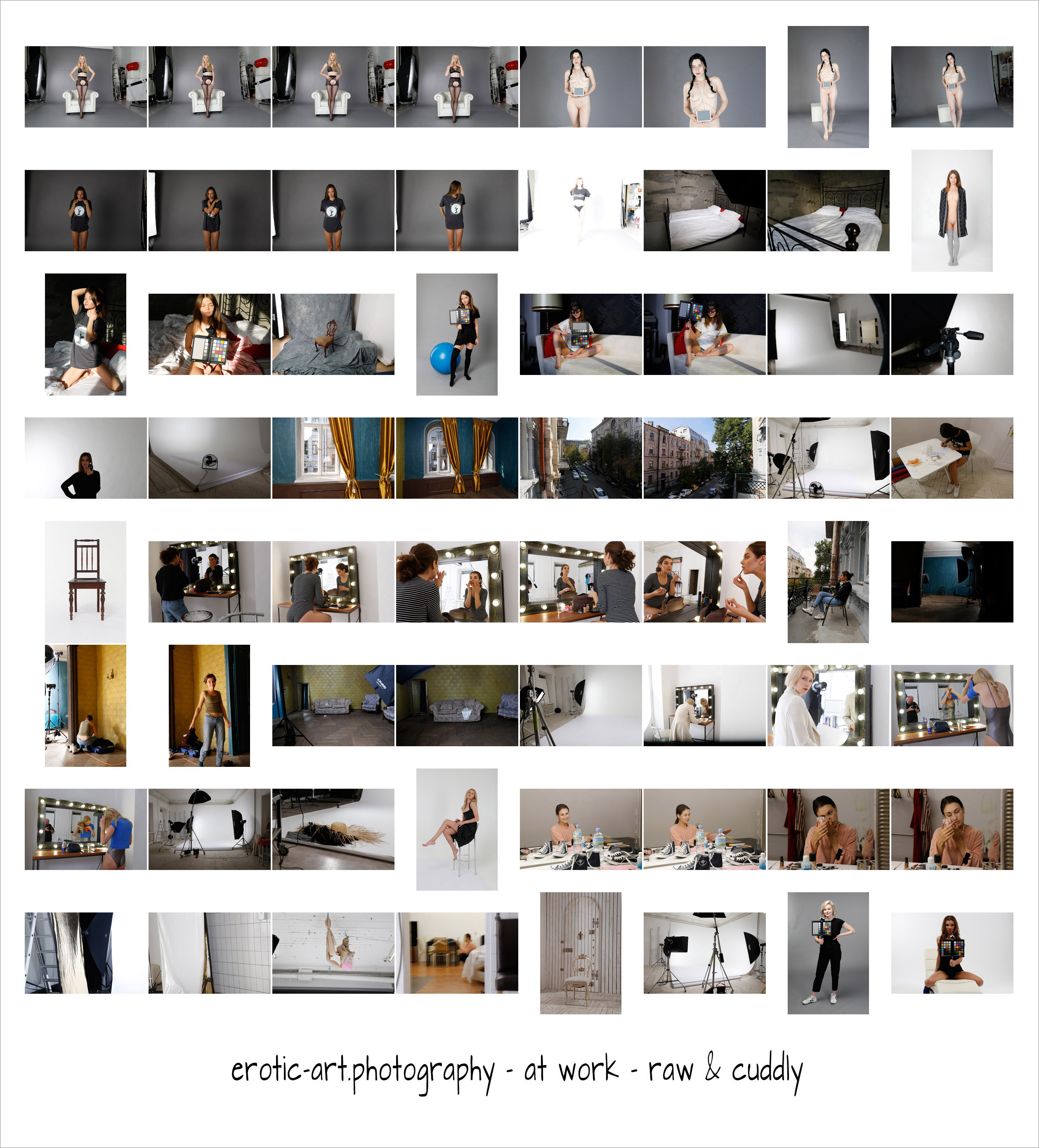 Erotic Art Photography at work, Studio settings EAP_Studio_RawAndCuddly_ContactSheet