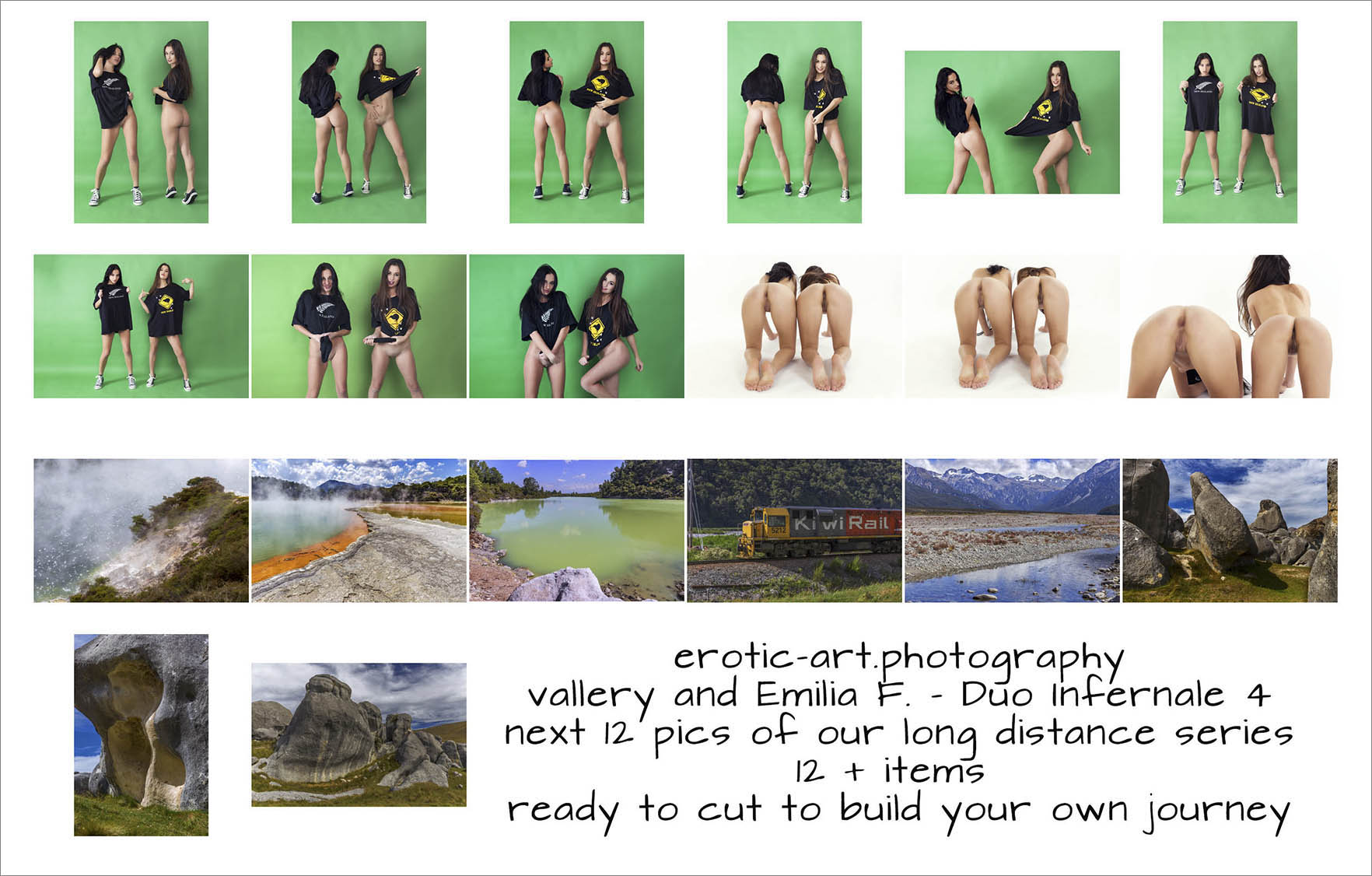 Erotic Art Shooting: Vallery and Emilia F. on a greenscreen, ready to cut out and change background EmilaFAndVAlleryNewZealand_eroticartphotography_ContactSheet